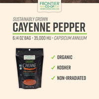 Thumbnail for Frontier Co-op Organic Ground Cayenne Pepper 6.14oz