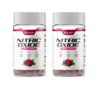 Thumbnail for Snap Supplements Nitric Oxide Gummies - Beet Root Extract 300mg, Sugar Free Beetroot Supplement with Pomegranate Powder for Circulation & Natural Energy, 60 Vegan Gummies (2-Pack), Cherry Flavor