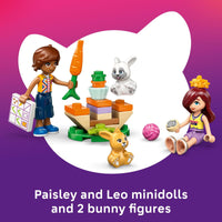 Thumbnail for LEGO Friends Heartlake City Bunny Hotel Building Toy for Girls & Boys - Pretend Play Set for Kids, Ages 5+ - W/Paisley & Leo Minidolls, 2 Toy Bunnies, & Accessories - Gift Idea for Birthdays - 42679