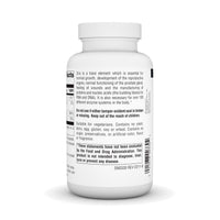 Thumbnail for Source Naturals Zinc, Amino Acid Chelate - Dietary Supplement - 50 mg - 250 Tablets