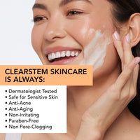 Thumbnail for CLEARSTEM - GENTLECLEAN Vitamin C Infused Calming Wash - Facial Cleanser, Makeup Remover - Goldenseal + Green Tea - Facial Skin Care Products - Vegan, Gluten Free, Cruelty Free - 6 fl oz / 207ml