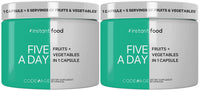 Thumbnail for Codeage 5 Servings of Fruits & Veggies Equivalent in 1 Single Capsule, Whole Food Non-GMO, 15 Greens & Fruits All-in-One Pill, Eat Vegetables for Wellness Vegan Vitamins Supplement, 60 ct