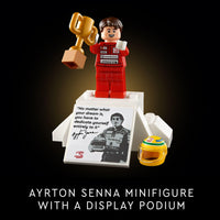 Thumbnail for LEGO Icons McLaren MP4/4 & Ayrton Senna Minifigure Model Car Kit - Buildable F1 McLaren Set for Adults, Ages 18+ - Gift for Birthdays - 10330