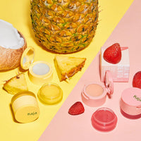 Thumbnail for Kaja Lip Bento Balm + Scrub | with Coconut Oil, Coral Finish, Moisturize, Exfoliate, Smoothes Lips, Compact Travel Size, Strawberry Rosé, 0.4 Oz