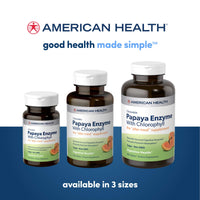Thumbnail for American Health Chewable Papaya Enzyme with Chlorophyll 600 Chwbls