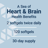 Thumbnail for Super Omega-3 EPA/DHA Fish Oil, Sesame Lignans & Olive Extract - For Heart & Brain Health – For Inflammation & Cholesterol Management – Gluten-Free, Non-GMO – Lemon Flavor 120 Softgels