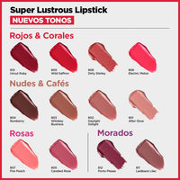 Thumbnail for Revlon Super Lustrous Lipstick, Creamy Formula For Soft, Fuller-Looking Lips, Moisturized Feel, 803 Whiskey Business, 0.15 oz