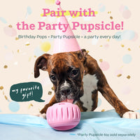 Thumbnail for WOOF Pupsicle Birthday Pops - Healthy Dog Treats - Pre-Made Pupsicle Refills- Wholesome Ingredients - Naturally Sweet - Cake-Flavored Birthday Treat for Dogs - Large