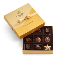 Thumbnail for Godiva Chocolatier Gold Ribbon 9-Piece Assorted Chocolate Gift Box – Gourmet Chocolate Candy Variety Pack – Dark Caramel, Milk Chocolate, Nuts– Gift Basket for Congratulations, Birthday and Anniversary