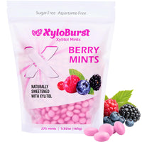 Thumbnail for XyloBurst - Xylitol Mints | Sugar Free Breath Mint for Oral Health | Gluten Free, Vegan, Keto Friendly | Aspartame Free Mints | Berry | 275 Count