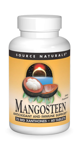 Source Naturals Mangosteen, Antioxidant and Immune Support*, 75 mg Xanthones - 60 Tablets