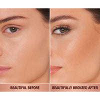 Thumbnail for Charlotte Tilbury Beautiful Skin Face Makeup & Body Cream Bronzer - Hydrating Hyaluronic Acid & Pro Vitamin D3 to Blur for a Sun-Kissed Glow - Up to 16Hr Wear, Sweat & Humidity Proof - 2 Medium
