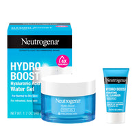 Thumbnail for Neutrogena Hydro Boost Water Gel, Hyaluronic Acid Facial Moisturizer for Normal to Oily Skin, Hydrating Face Moisturizer, 1.7 fl. oz + Trial Size Hydro Boost Facial Cleanser, 0.5 fl. oz