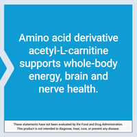 Thumbnail for Life Extension Acetyl-L-Carnitine Arginate, Advanced Brain & Nerve Health, Cellular Energy Support, Gluten-Free, Non-GMO, 90 Capsules
