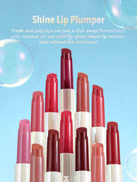 Thumbnail for SHEGLAM PoutPerfect Moisturizing Solid Lip Gloss Non Sticky Lipstick with Coconut Oil - Sepia Kiss