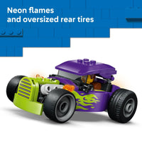 Thumbnail for LEGO City Hot Rod Race Car Building Toy for Kids - Pretend Play Set for Boys & Girls, Ages 5+ - Toy Car W/Racecar Driver Minfigure - Gift Idea for Birthdays - 60485