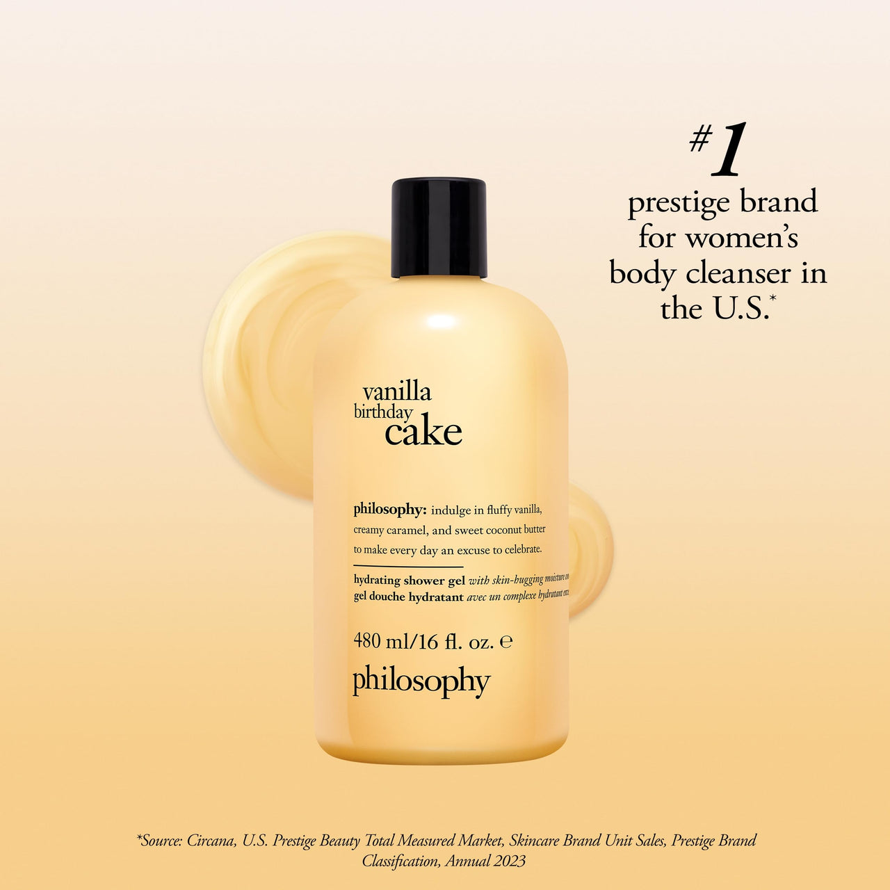 philosophy vanilla birthday cake shower gel 16 fl oz