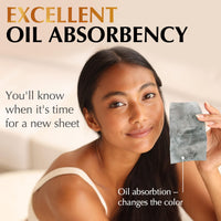 Thumbnail for Natural Oil Blotting Sheets for Face with Bamboo Charcoal - 25% Larger - 3pk/300 Makeup Friendly Oil Absorbing Sheets for Face - Easy Dispensing Blotting Papers - Perfect for Keeping in Purse