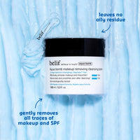 Thumbnail for belif Aqua Bomb Cleansing Balm Makeup Remover, Hydrate & Deep Cleanse in 1 Step, Melt Away Makeup & SPF, Balm to Oil Cleanser Formula, No Oily Residue, Korean Skin Care