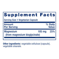 Thumbnail for Life Extension Magnesium Glycinate, Heart Health, Bone Health, Nerve and Muscle Support, Highly absorbable, Gluten-Free, Non-GMO, Vegetarian, 90 Capsules