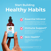 Thumbnail for MaryRuth Organics Zinc Supplement for Immune Support, Immune Support Supplement for Kids, Ages 4-13, Zinc Sulfate, Vegan, USDA Organic, Glycerin Based, 2 Fl Oz