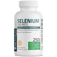 Thumbnail for Bronson Selenium 200 mcg – Yeast Free Chelated Amino Acid Complex - Essential Trace Mineral with Superior Absorption, 250 Vegetarian Capsules