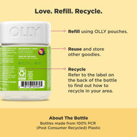 Thumbnail for OLLY Daily Energy Gummy, Caffeine Free, Vitamin B12, CoQ10, Goji Berry, Adult Chewable Supplement, Tropical Flavor - 60 Count
