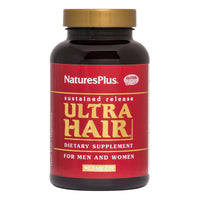 Thumbnail for NaturesPlus Ultra Hair - 90 Sustained Release Tablets, Pack of 2 - Supports Healthy Hair Growth - for Men & Women - Gluten Free - 90 Total Servings