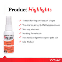 Thumbnail for Zymox Topical Hot Spot Spray for Dogs and Cats with 1% Hydrocortisone, 2oz