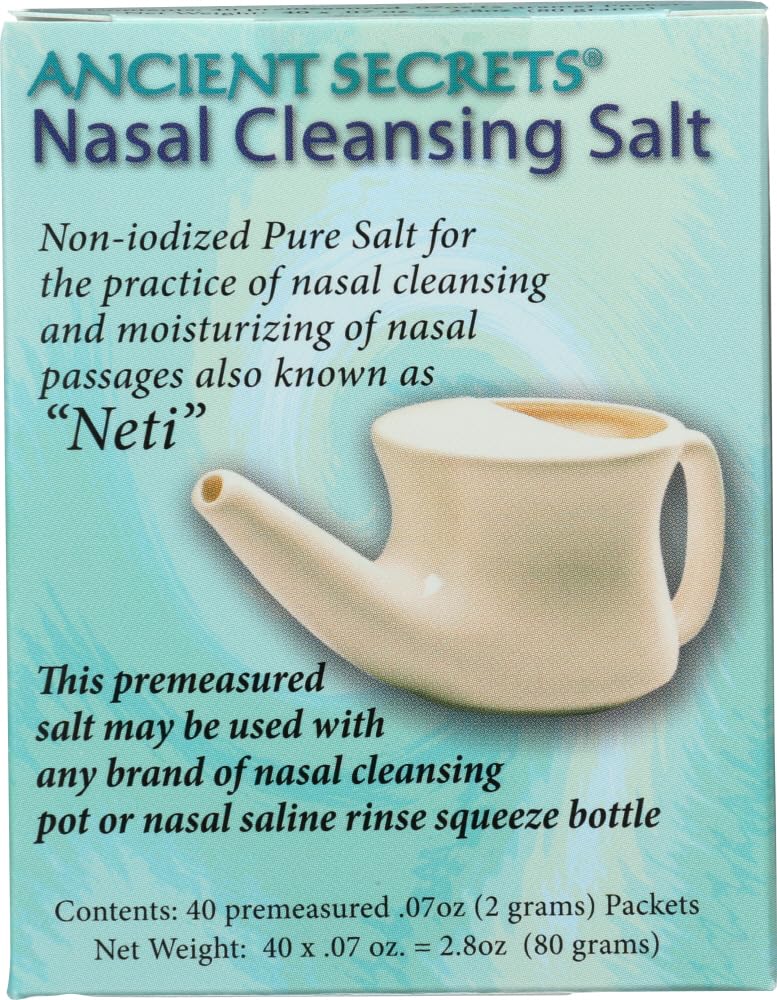 ANCIENT SECRETS NASAL CLEANSING POT SALT 40 PKT 1-EA by Ancient Secrets