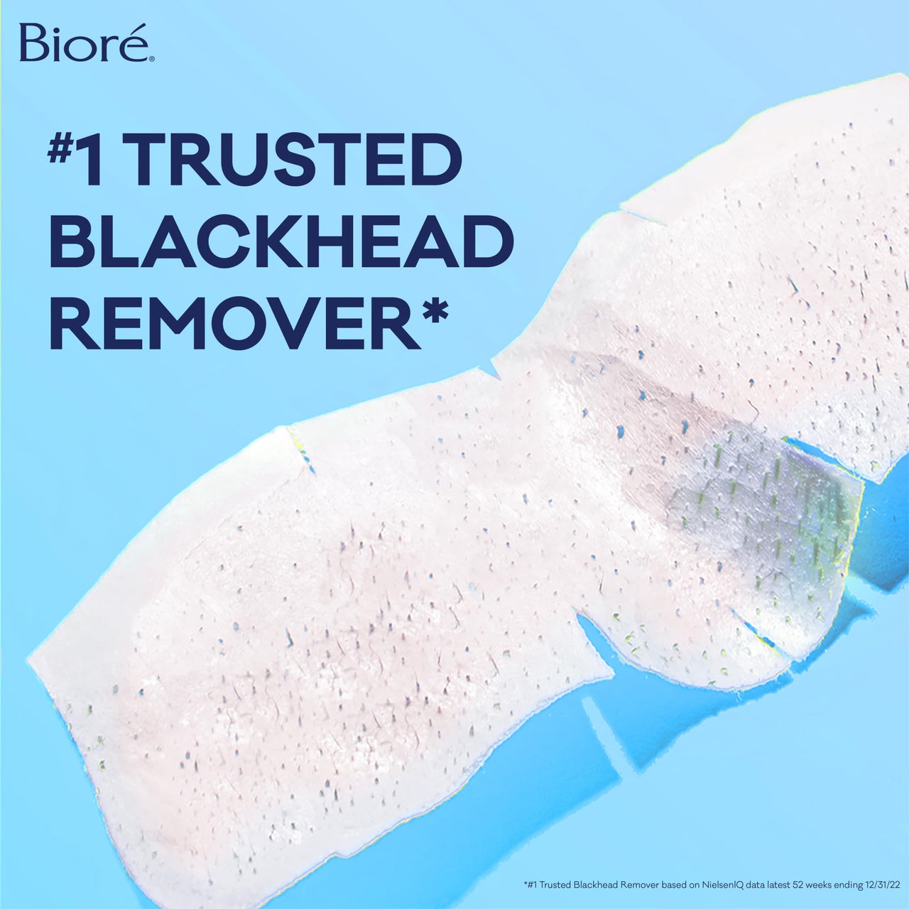 Bioré Original Blackhead Remover Strips, Deep Cleansing Nose Strips With Instant Pore Unclogging, Features C-Bond Technology, Oil-Free, Non-Comedogenic Use, 14 Count, Pack of 4