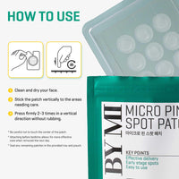 Thumbnail for SOME BY MI Micro Pin Spot Patch - Pack of 1, 14mm 9 Counts - Microneedle Hydrocolloid Pimple Patch with Salicylic and Hyaluronic Acid - Skin Troubles Care Focused Spot Cover - Korean Skin Care