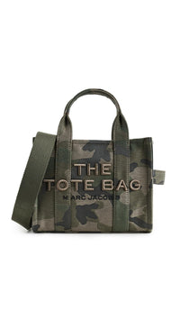 Thumbnail for Marc Jacobs Women's The Camo Jacquard Small Tote Bag, Camo Multi, One Size