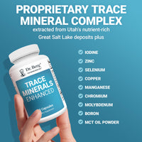 Thumbnail for Dr. Berg Trace Minerals Enhanced Complex - Complete with 70+ Minerals Including 10 mg of Zinc - Dietary Supplement - 60 Capsules