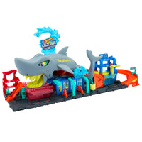 Thumbnail for Hot Wheels City Ultra Shark Car Wash & Color Reveal Toy Vehicle