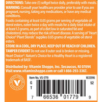 Thumbnail for The Vitamin Shoppe Heart Choice® Plant Sterols, Supports Cardiovascular (60 Softgels)