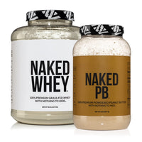Thumbnail for NAKED Soy Free Protein Bundle: 5LB Unflavored Whey and 2LB PB