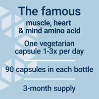 Thumbnail for Life Extension Taurine, Pure Taurine Amino Acid Supplement, Heart, Liver and Brain Health, Longevity, Muscle and Exercise, 1000 mg dose, Non-GMO, Gluten-Free, Vegetarian, 90 Vegetarian Capsules