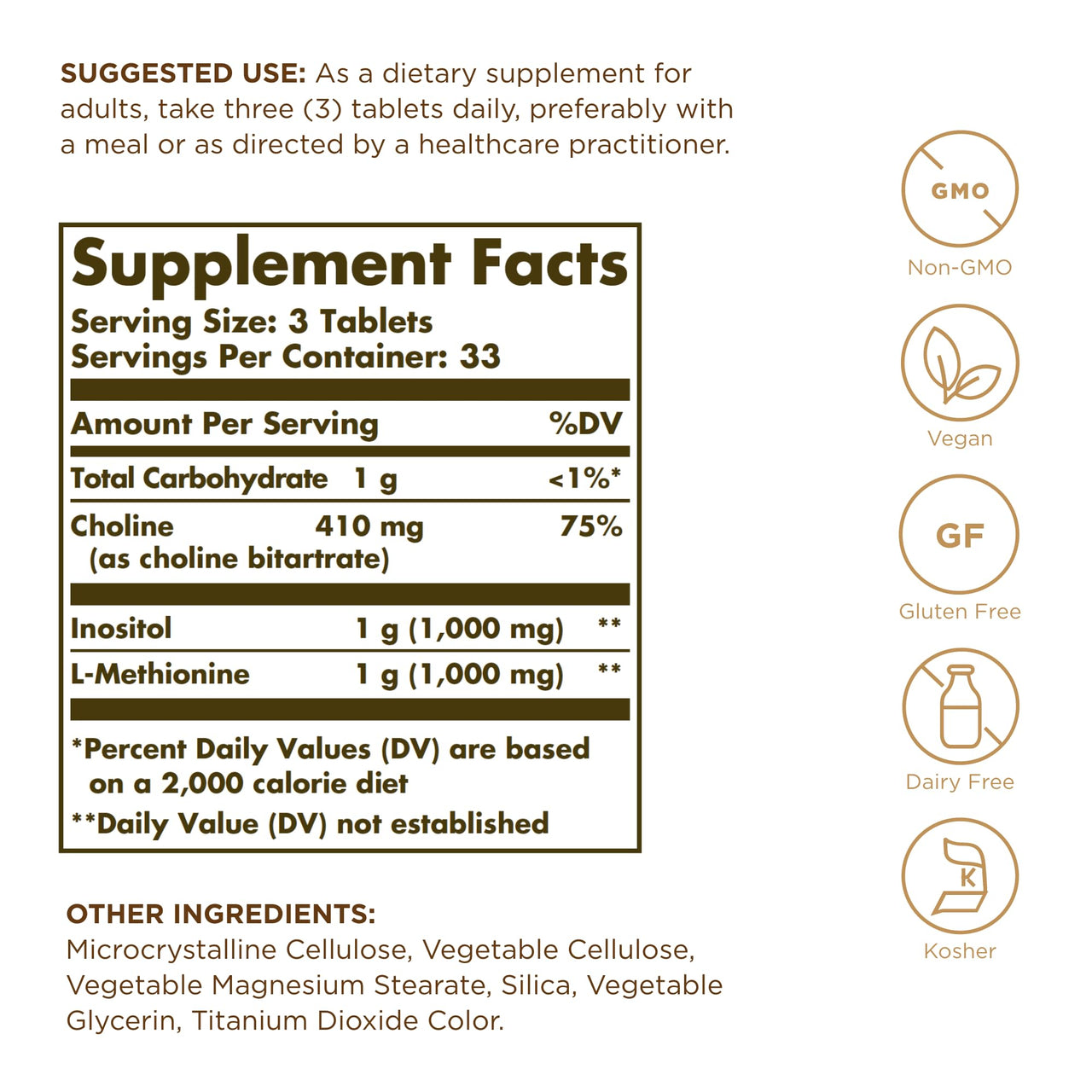 Lipotropic Factors Solgar 100 Tabs