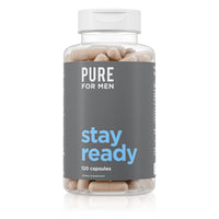 Thumbnail for Pure for Men Original Vegan Cleanliness Stay Ready Fiber Supplement | Helps Promote Digestive Regularity | Psyllium Husk, Aloe Vera, Chia Seeds, Flaxseeds | Proprietary Formula | 120 Vegan Capsules