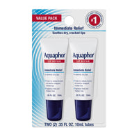 Thumbnail for Aquaphor Lip Repair Ointment, Moisturizing Lip Balm Pack, Relieves Dryness, 0.35 Tube, Pack of 2