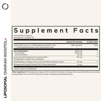 Thumbnail for Codeage Liposomal Ovarian Inositol+ Supplement - Myo-Inositol & D-Chiro-Inositol 40:1 Blend, Folate 5-MTHF, CoQ10, Pomegranate & Wild Blueberry, Liposomal Delivery, Non-GMO, Gluten-Free - 120 Capsules