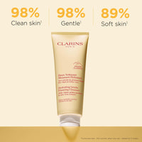 Thumbnail for Clarins NEW Hydrating Gentle Foaming Face Cleanser | Cleanses, Soothes, and Softens | Contains Aloe Vera to Boost Hydration | Soap-Free | SLS-Free| Normal To Dry Skin Types | 4.2 Ounces (Pack of 2)
