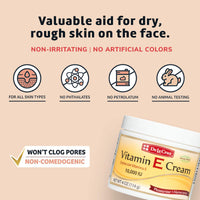 Thumbnail for De La Cruz Vitamin E Cream Moisturizer for Face and Neck - Moisturizing Skin Care for All Skin Types - Made in USA