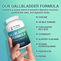 Thumbnail for Dr. Berg Gallbladder Formula Extra Strength - with Ox Bile Powder and Conjugated Bile Acid - Digestive Enzymes Proprietary Blend - Full 45-Day Supply - 90 Vegetable Capsules