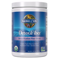 Thumbnail for Garden of Life Organic DetoxiFiber Unflavored Fiber Powder Detox Blend with Chia, Alfalfa and Barley for Gut Health Support, Gluten Free, Psyllium Free, Vegan, 30 Servings