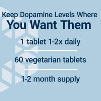 Thumbnail for Life Extension Dopa-Mind™, Dopamine Support Supplement, Supports Cognitive Performance, Healthy Dopamine Production, Gluten-Free, Non-GMO, Vegetarian, 60 Tablets