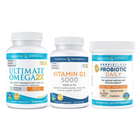 Thumbnail for Nordic Naturals Mind and Body Starter Pack - Vitamin D3 5000, Ultimate Omega 2X, Nordic Flora Probiotic Daily