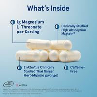 Thumbnail for Jarrow Formulas Magnesium L-Threonate, MagMind Productivity, High Absorption Magnesium, Brain Supplements for Memory and Focus, 60 Veggie Capsules, Up to a 30 Day Supply