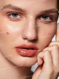 Thumbnail for SHEGLAM Glaze Daze Lip Gloss Shiny Tinted Lip Gloss High Gloss Finish Plumping Lip Care Nourishing Not Easy to Fade Liquid Lip Cosmetics-Rose Tea